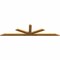 Ekena Millwork Saratoga Rough Sawn Timber Gable Bracket, Western Red Cedar, 96"W x 24"H x 2"D x 4"F, 6/12 Pitch GBW096X24X0204SAR00RWR - alternate 2